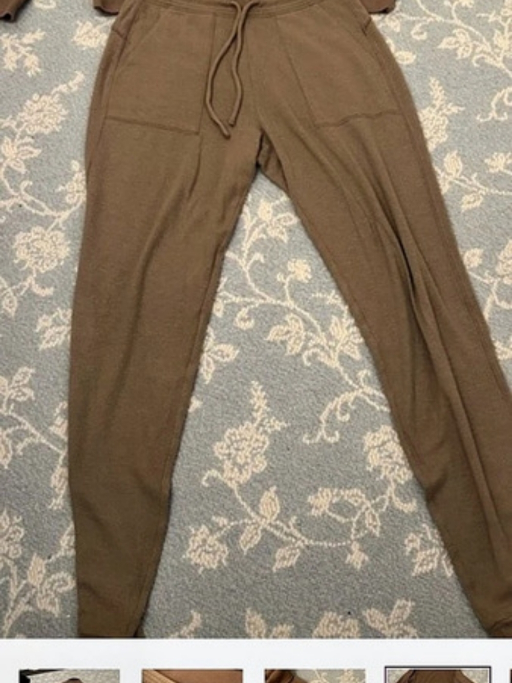 alo Brown Jogger Like New Soho Joggers Medium